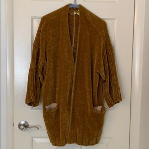 Anthropology mustard sweater